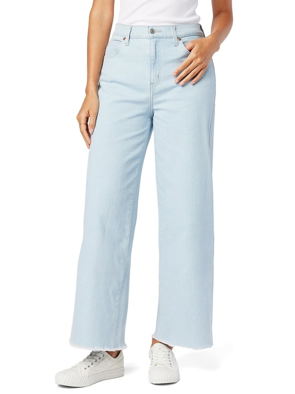 Levi Strauss Signature Women's Heritage High-Rise Wide Leg Jeans sz: 8